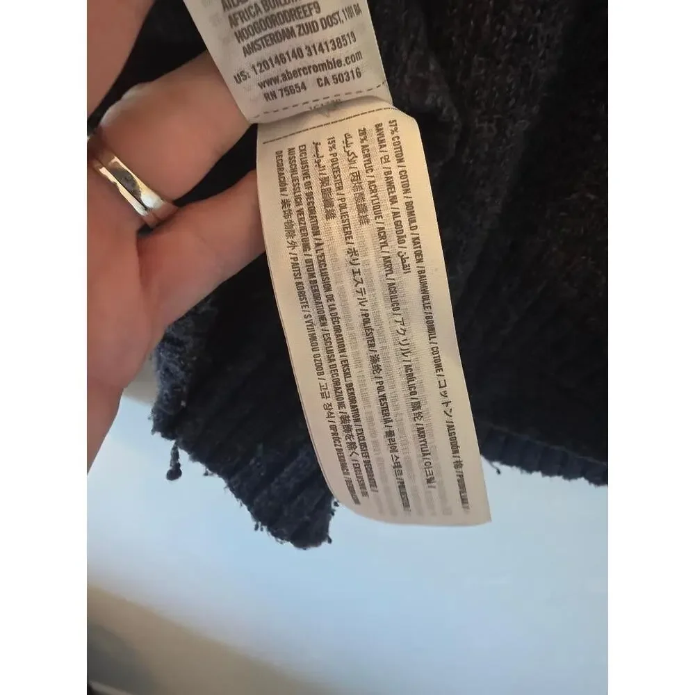 Abercrombie & Fitch Oversized Grandpa Cardigan Dark Academia Sweater L